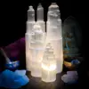 THEOMSHOPPE CSB Selenite Twin Castle Lamp 16″