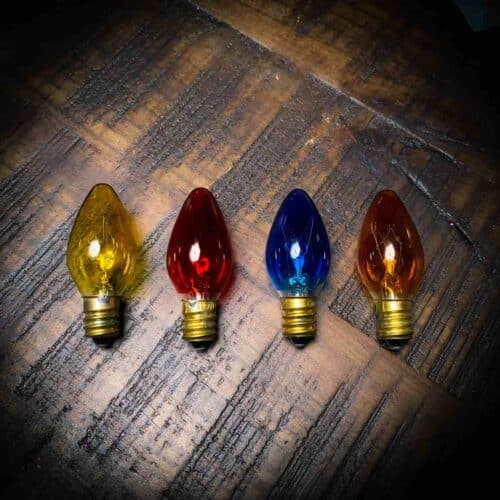 4 Color Light Bulb Replacement Pack for Crystal Lamps