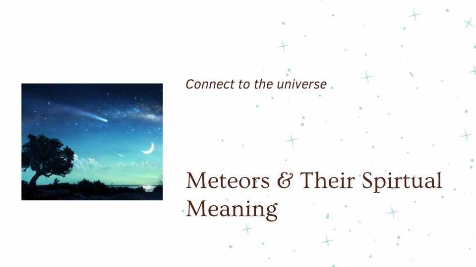 blog from the om shoppe showing a image of the night sky saying meteor showers and their spirtual meanings