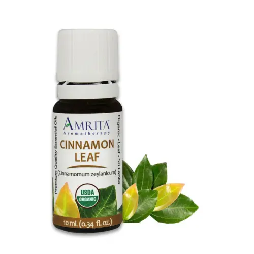 THEOMSHOPPE CSB Cinnamon Leaf Essential Oil – Organic – Grade A Therapeutic – 10 ml