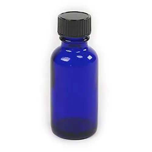 THEOMSHOPPE CSB 1 oz Blue Cobalt Bottle with Lid
