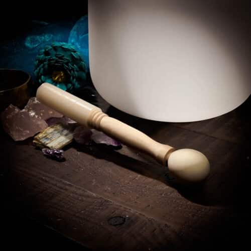 Double-ended Silicone and Rubber Striker Mallet for Crystal Singing Bowls