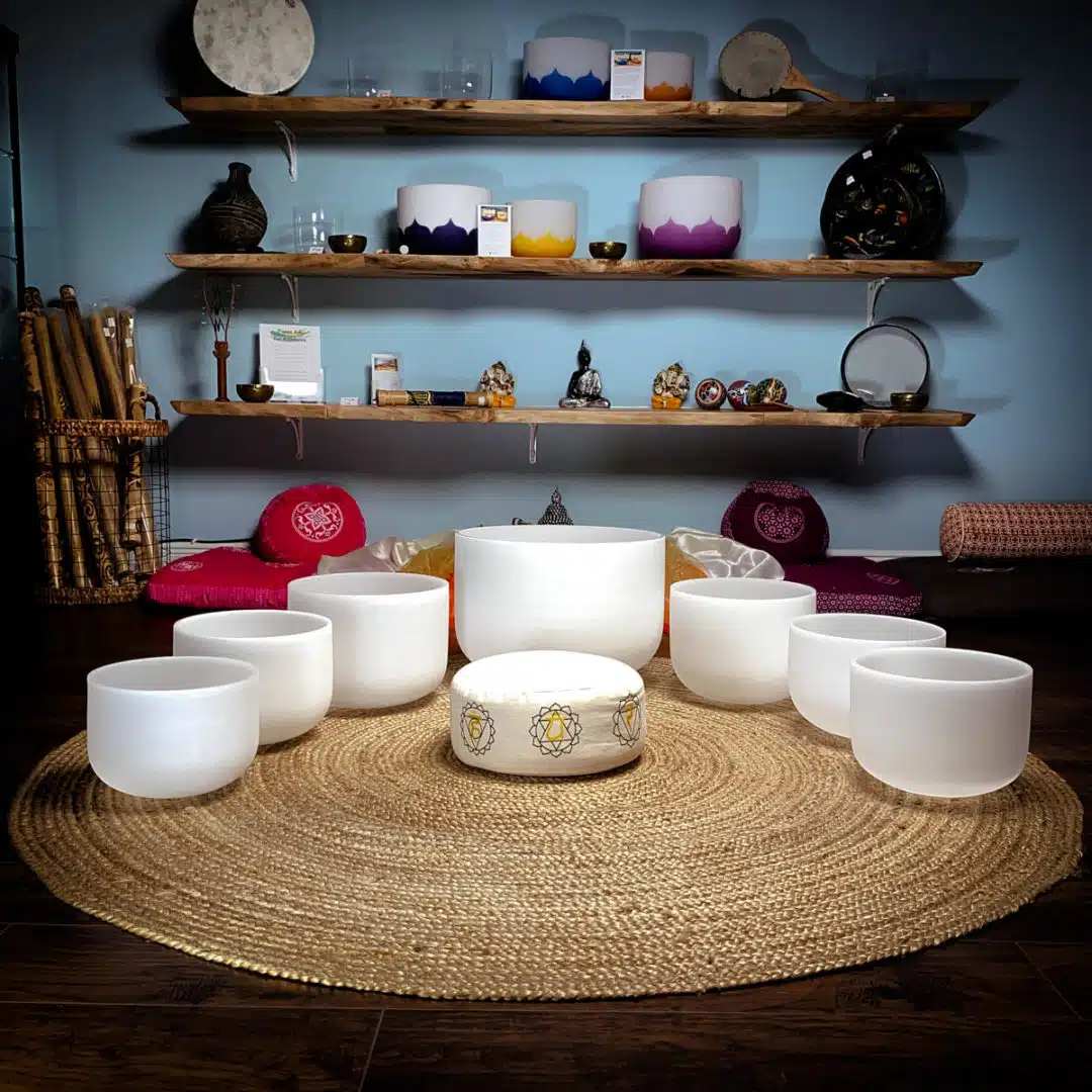 Crystal Singing Bowl Chakra Sets 432 Hz Sets The Om Shoppe