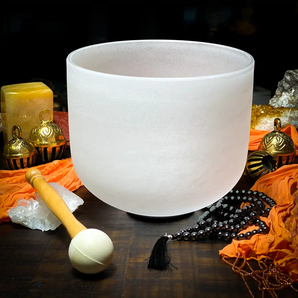 OM Chakra Note C Crystal Singing Bowls & Meditation Singing Bowls