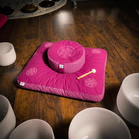 boysenberry zafu zabuton meditation pillow set