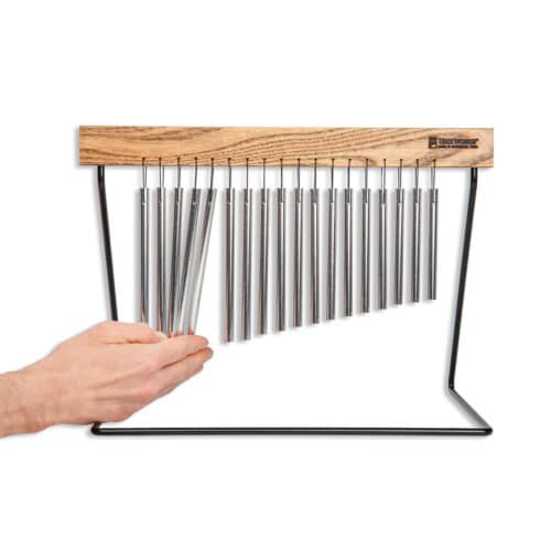 Playing TreeWorks Medium Chime with Durable 1/4" Hand-Bent Wire Table Stand