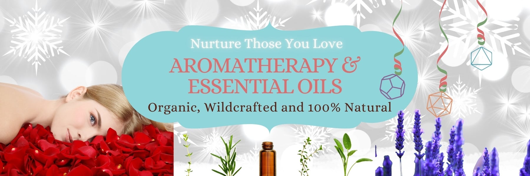 Aromatherapy And Organic Essential Oils Banner