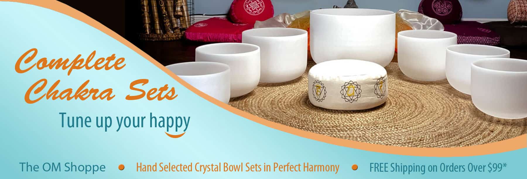 Crystal Singing Bowls Chakra Sets - The OM Shoppe