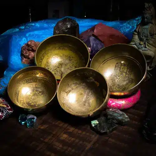 THEOMSHOPPE CSB Himalayan Singing Bowl 5″ Hand Inlaid Premium Artisan Bowls