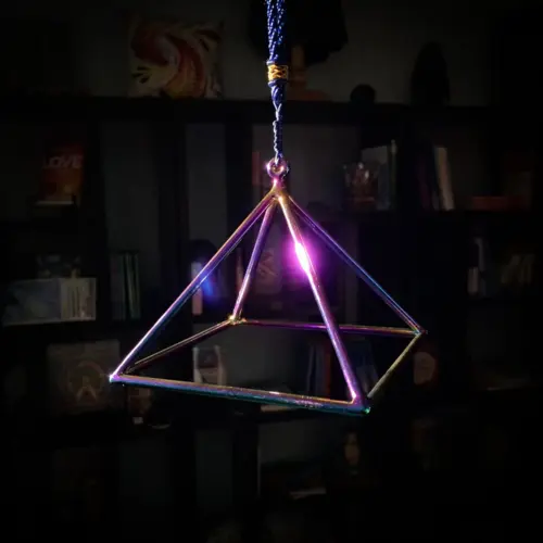 THEOMSHOPPE CSB Quartz Crystal Singing Titanium Rainbow Pyramid(s)