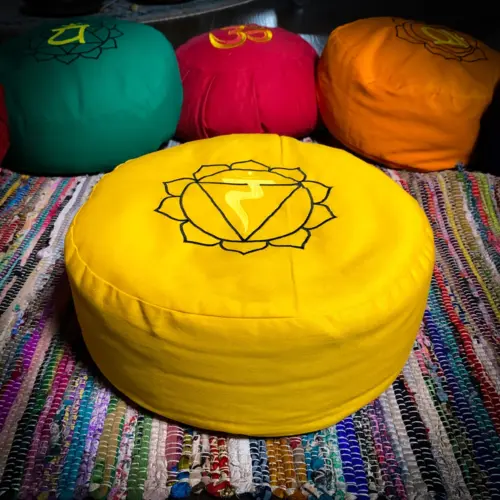 THEOMSHOPPE CSB Zafu Round Meditation Pillow – Yellow
