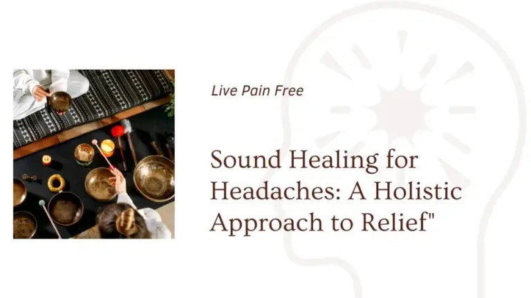 Sound healing for headaches and migraines a blog cover at the om shoppe article