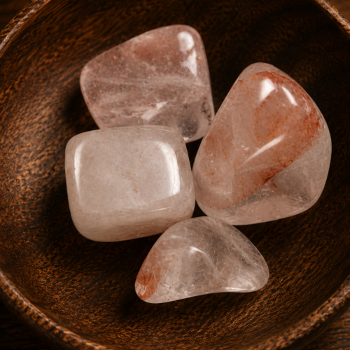 Fire Strawberry Quartz Tumbled